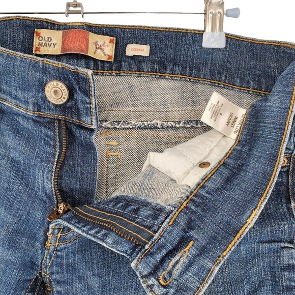 Old Navy Jeans Women’s 5 Pocket Medium Wash Straight leg stretch Blue  6 - Picture 6 of 11